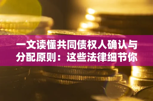 北京一文读懂共同债权人确认与分配原则：这些法律细节你可能不知道
